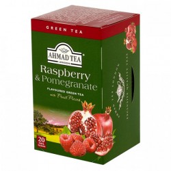 Čaj Ahmad Green tea Rapsb. & Pomeg. (Mal+j.) 20x2g