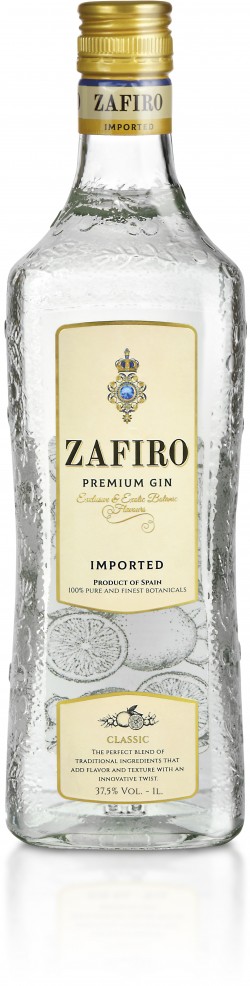Gin Zafiro Classic Premium 37,5% 1l