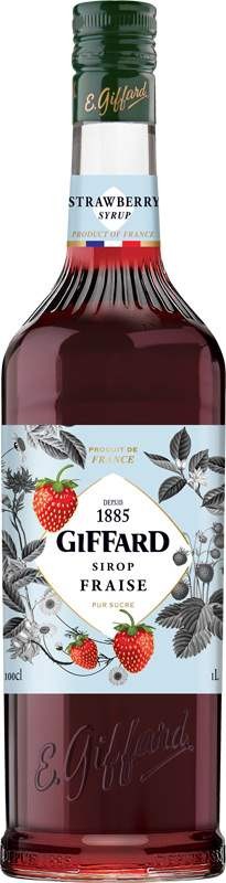 Giffard sirup strawberry (jahoda) 1l